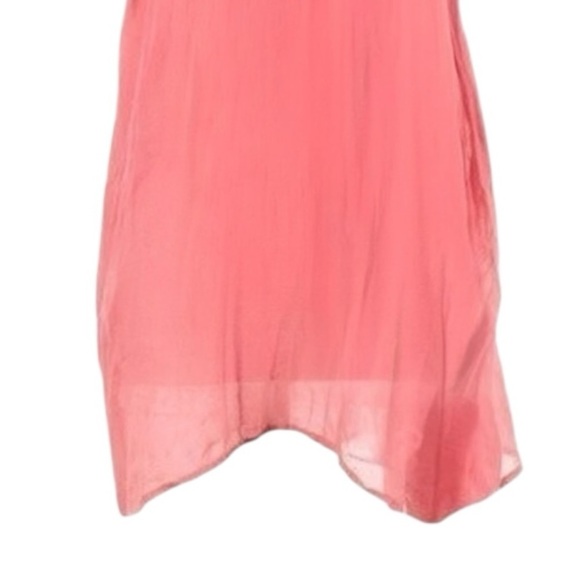 Anthropologie FP One Pink Sequin Crochet Tunic Top XS Boho Layered Asymmetrical - Picture 6 of 8